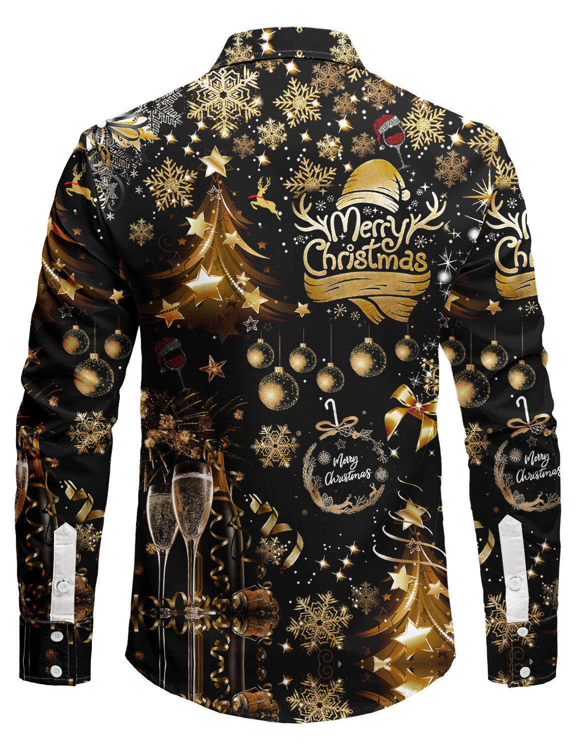 Chemise à manches longues avec imprimé de Noël