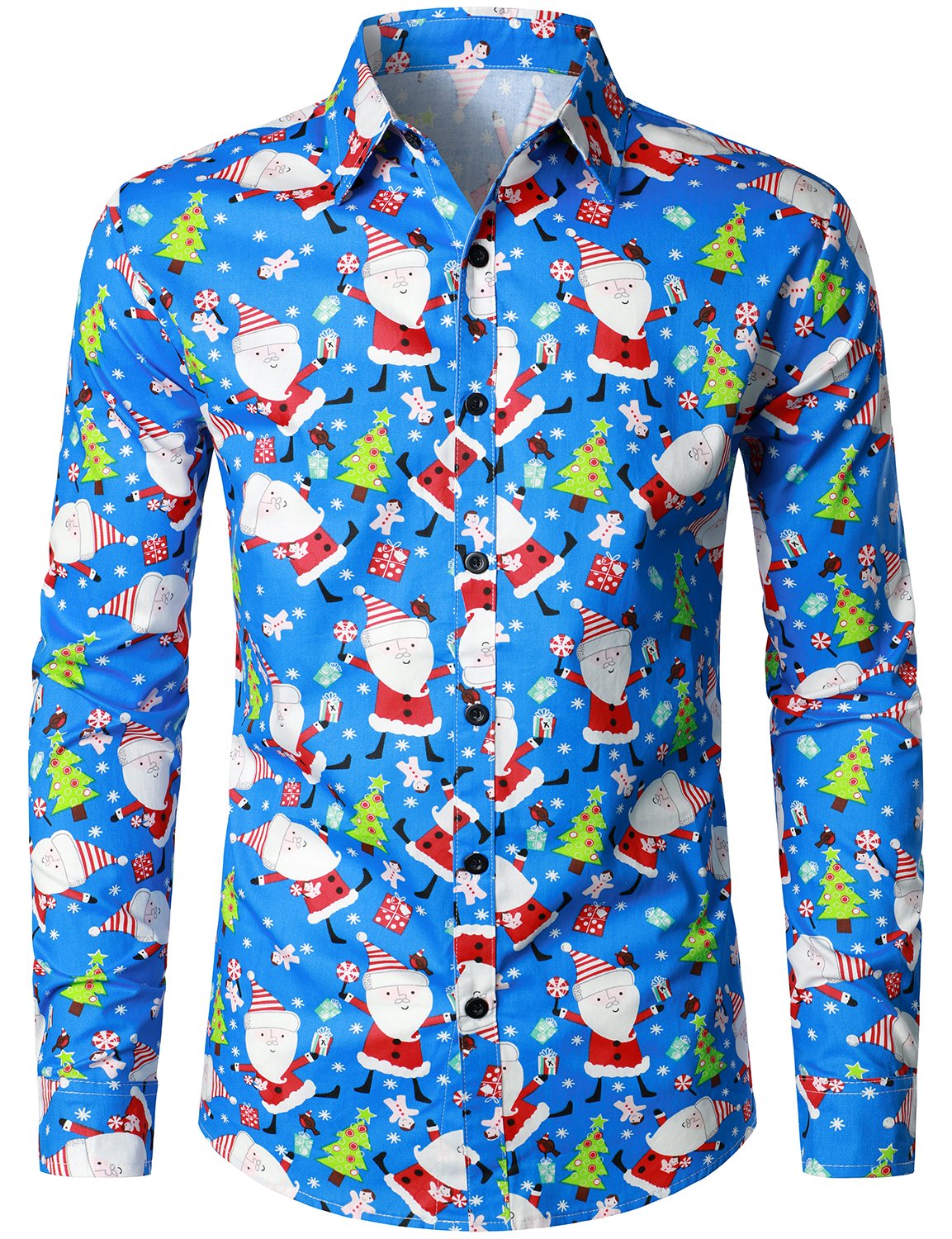 Chemise de Noël à manches longues en coton
