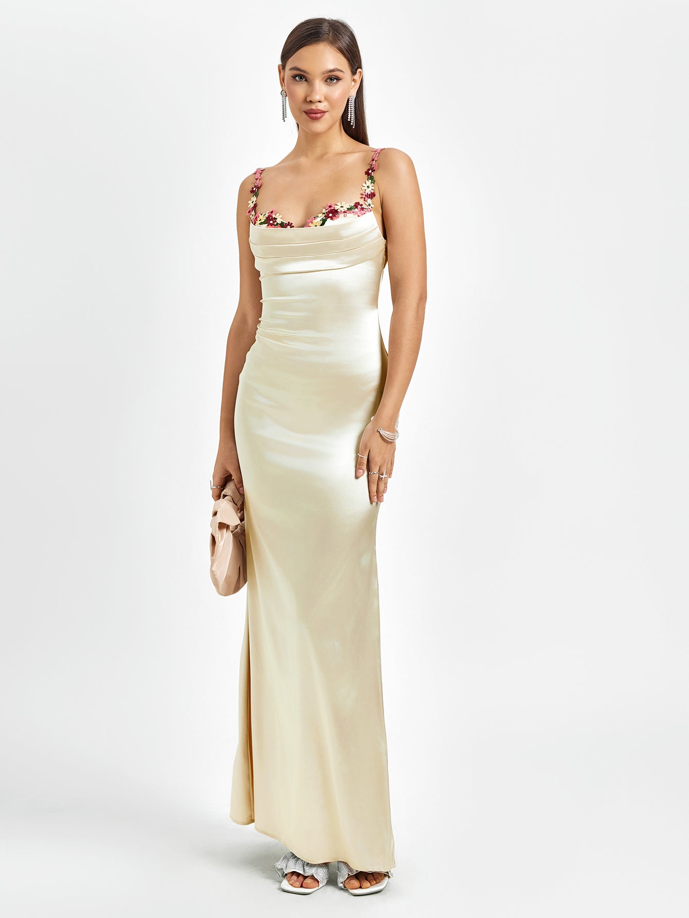 Pixie™ | Robe longue en satin
