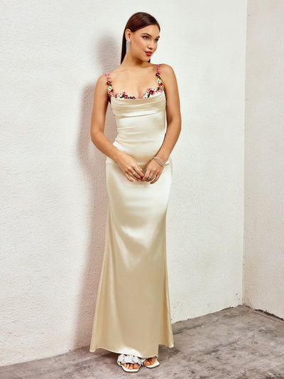 Pixie™ | Robe longue en satin