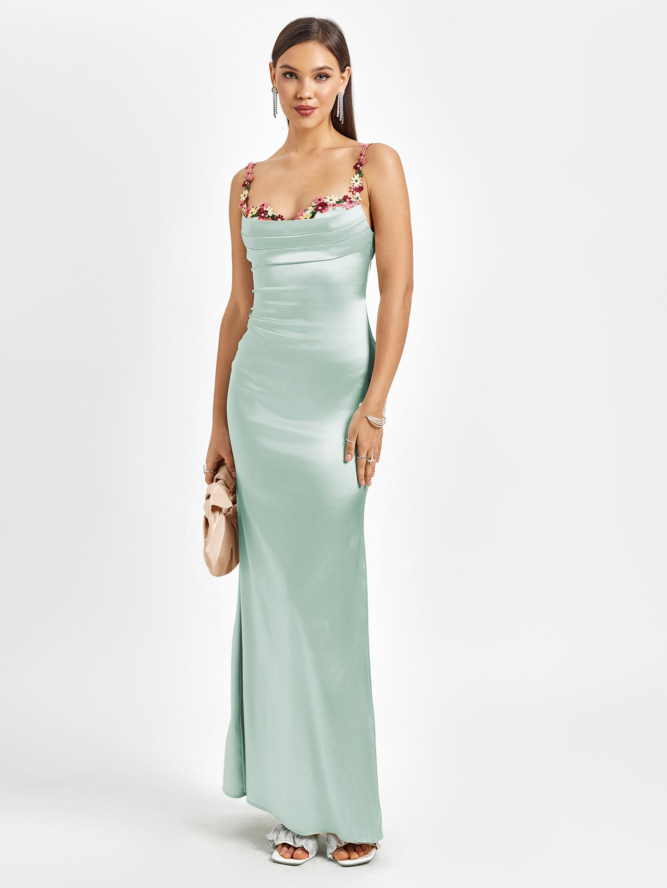Pixie™ | Robe longue en satin