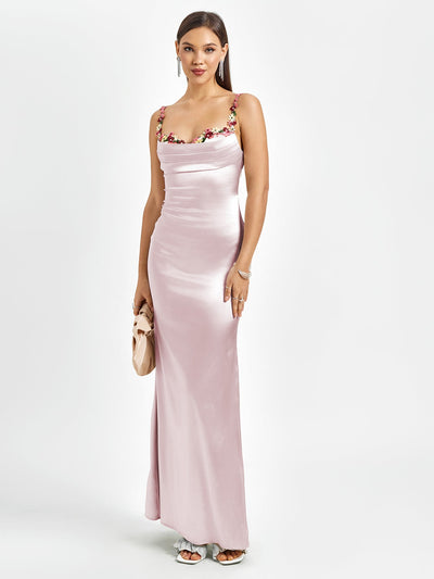 Pixie™ | Robe longue en satin