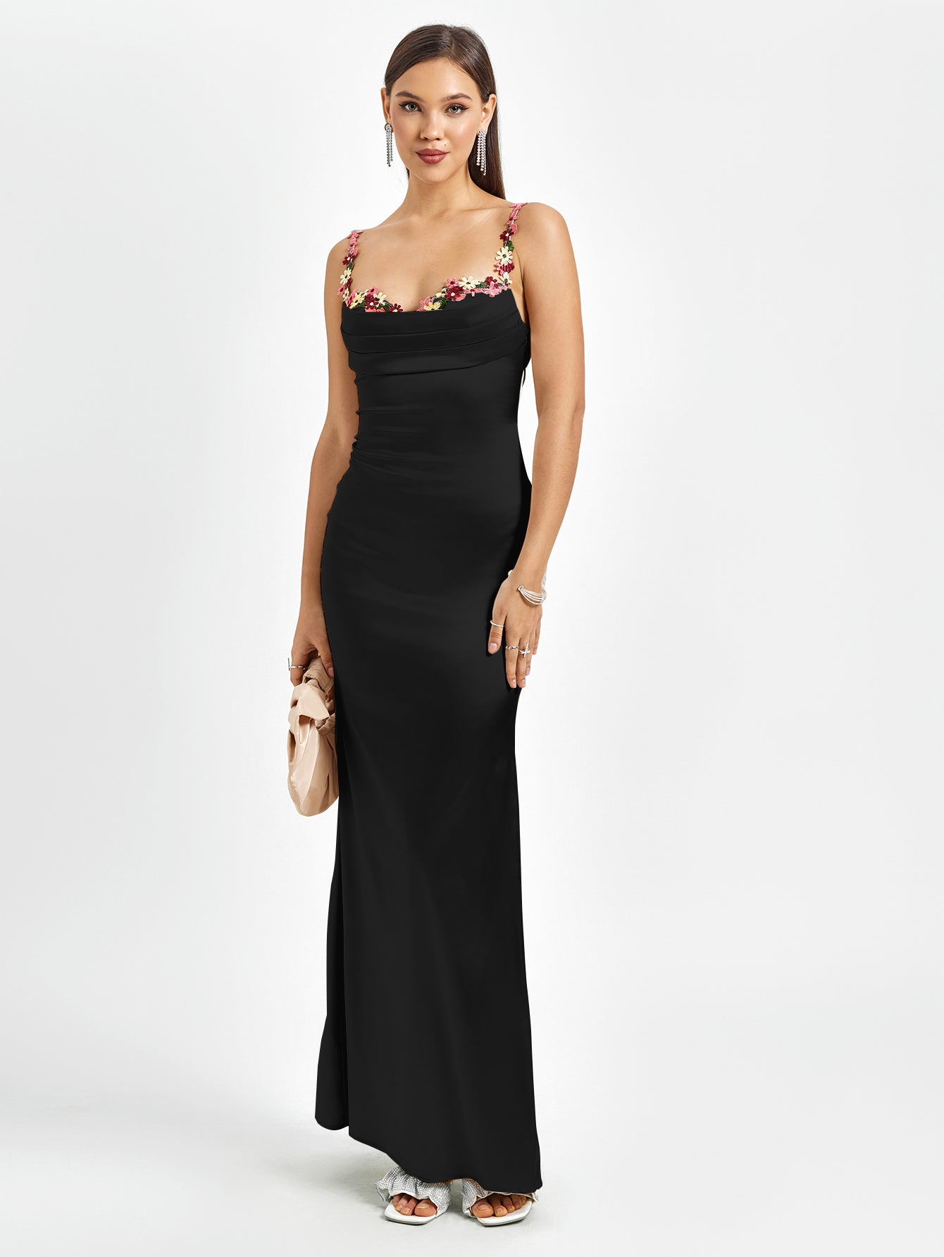 Pixie™ | Robe longue en satin