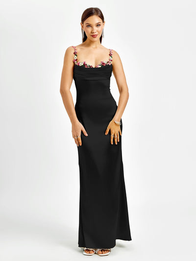 Pixie™ | Robe longue en satin