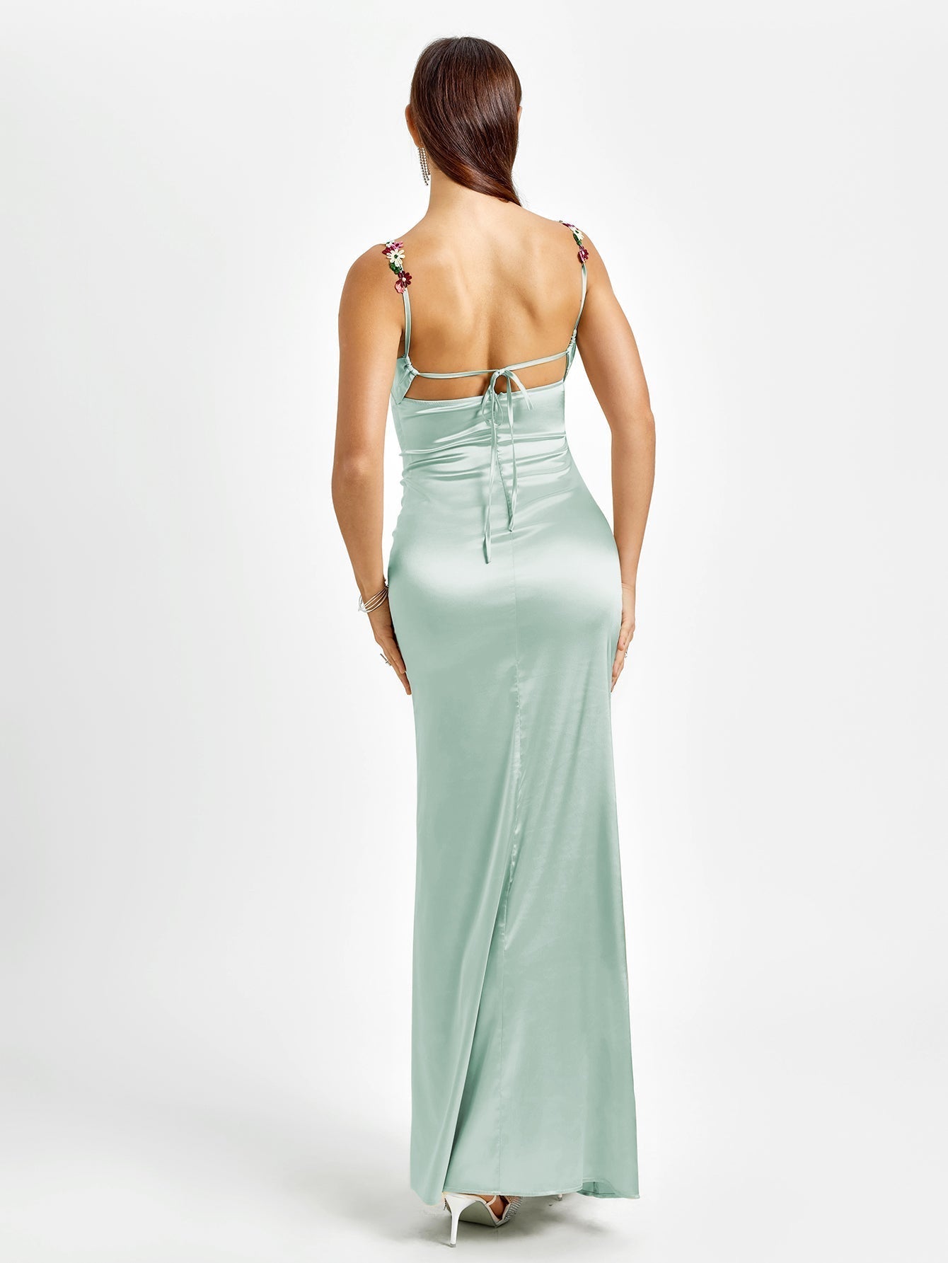 Pixie™ | Robe longue en satin