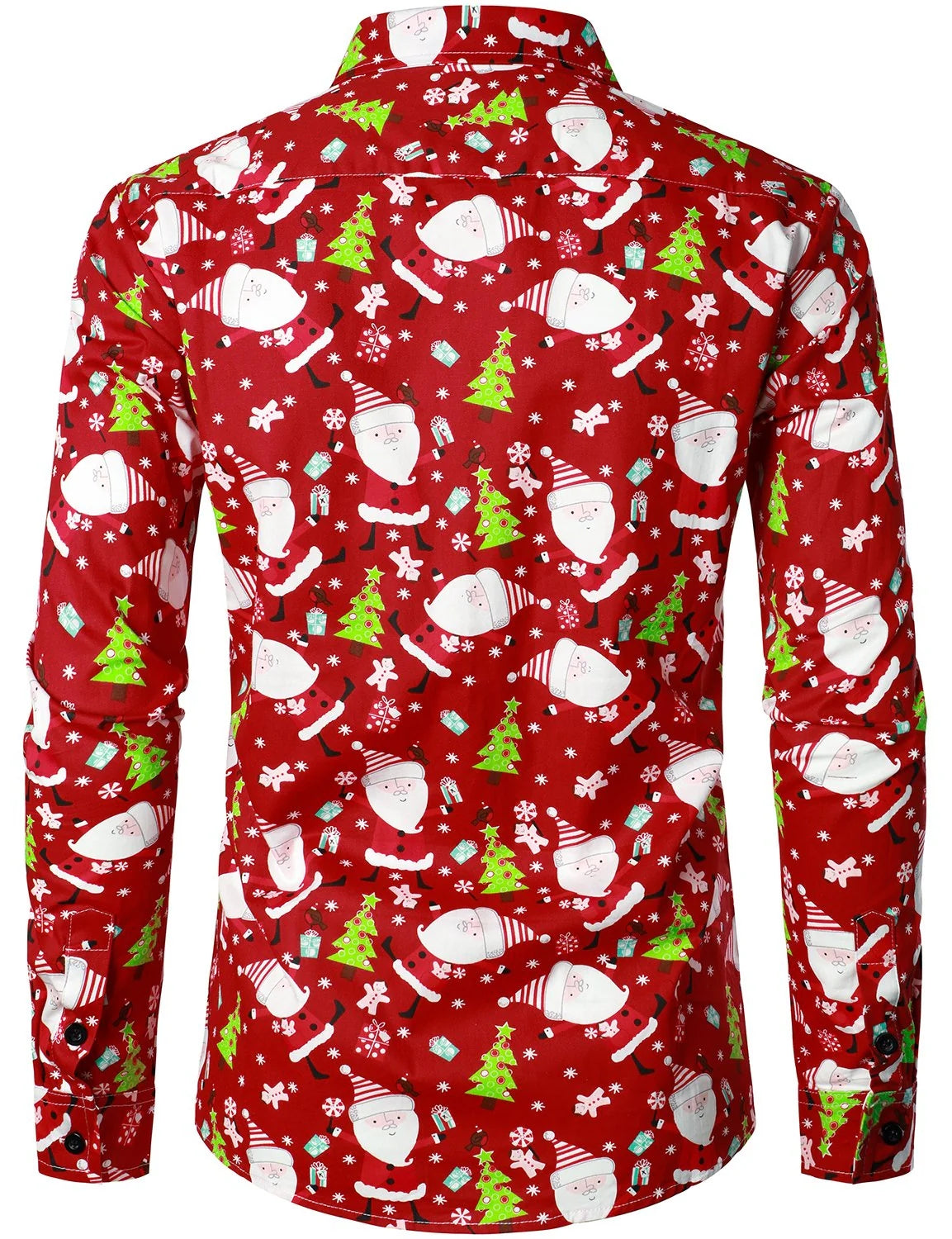 Chemise de Noël à manches longues en coton
