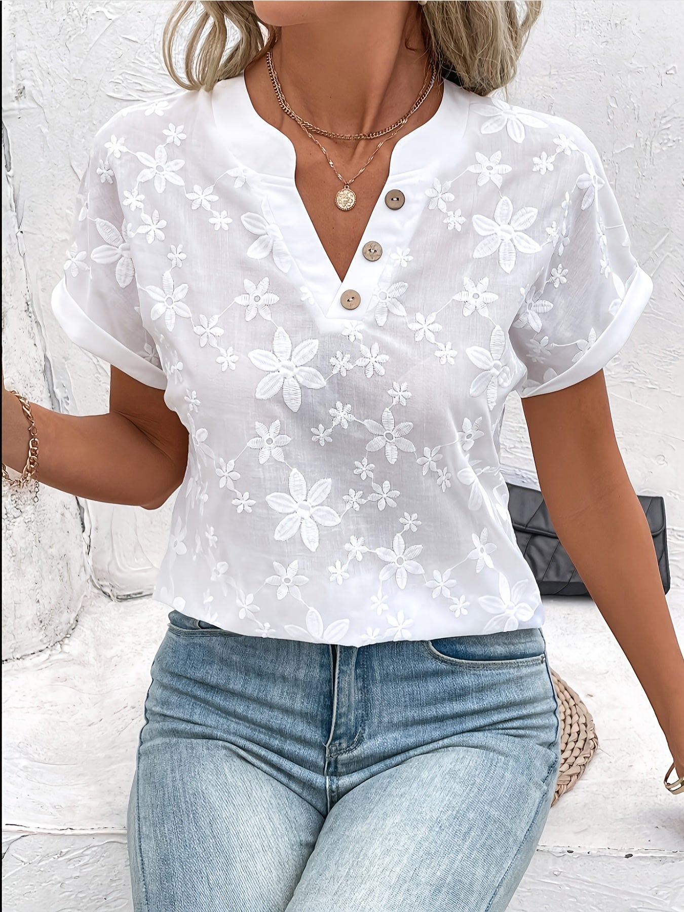 Signe™ | Blouse élégante blanche