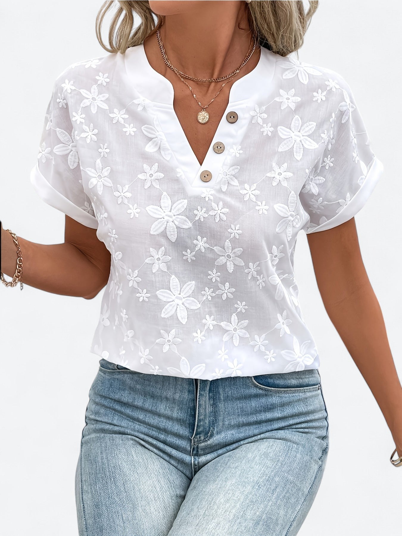 Signe™ | Blouse élégante blanche