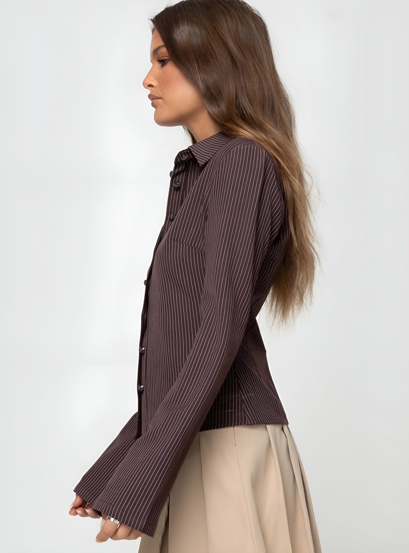 Linnéa™ | Top Rétro avec Fermeture à Boutons