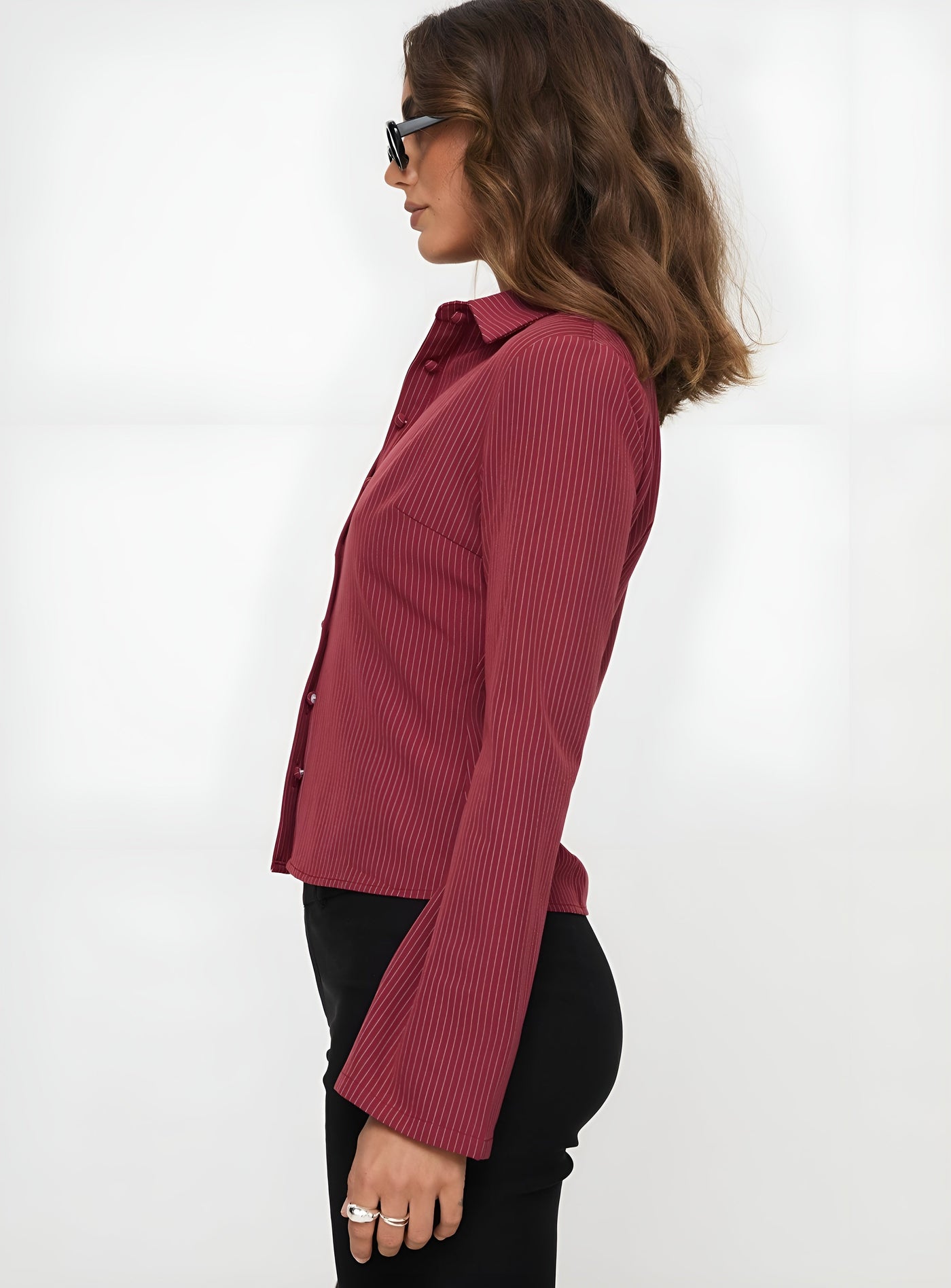 Linnéa™ | Top Rétro avec Fermeture à Boutons