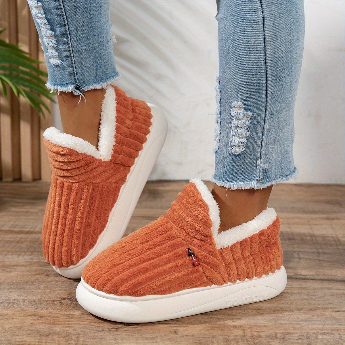 Ninon | Chaussons Antidérapants Chauds