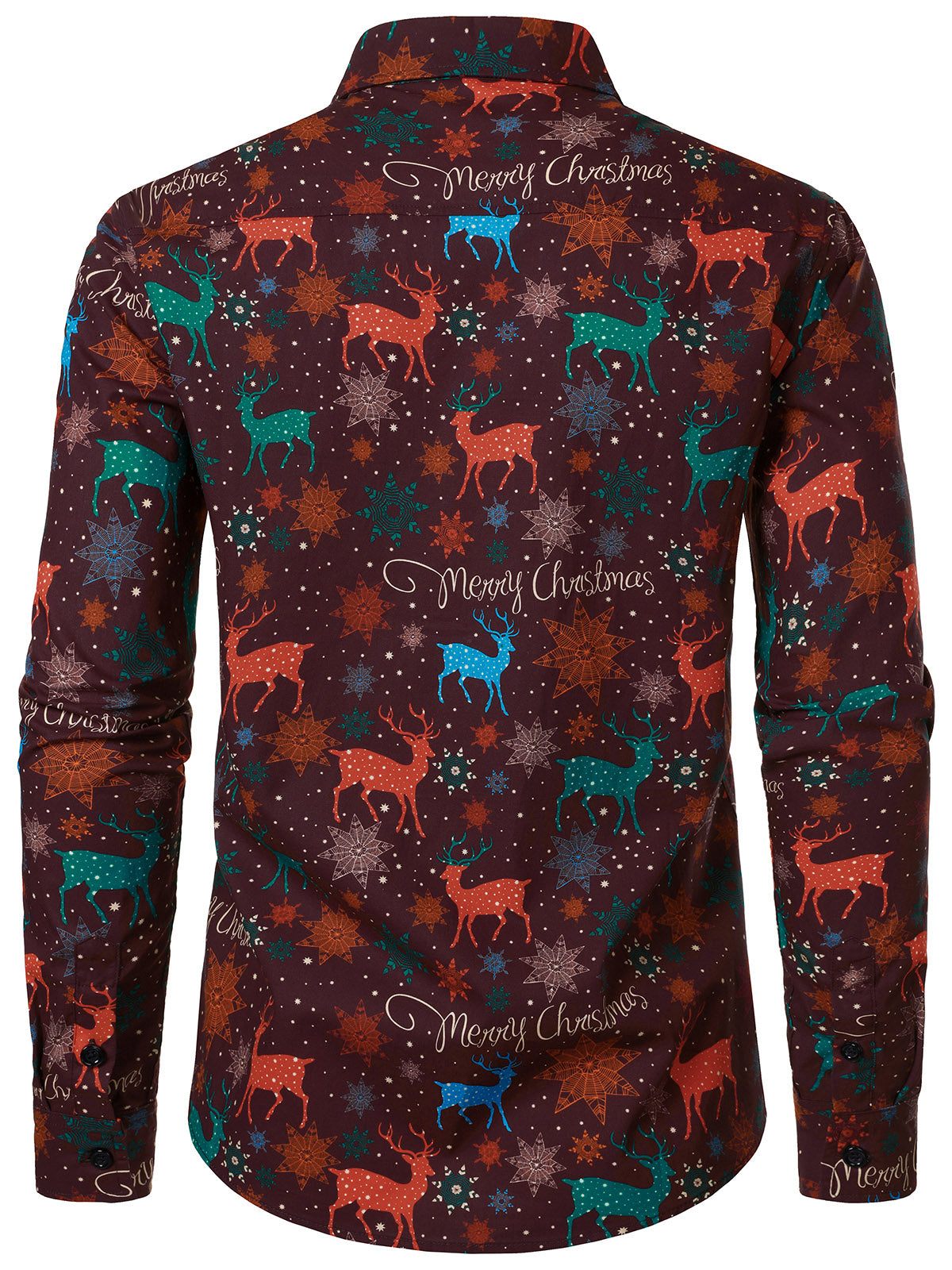 Chemise de Noël à manches longues en coton