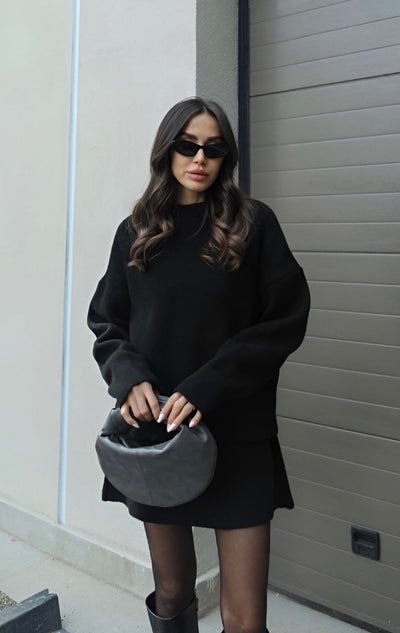 Elise™ | Ensemble en maille – pull & jupe