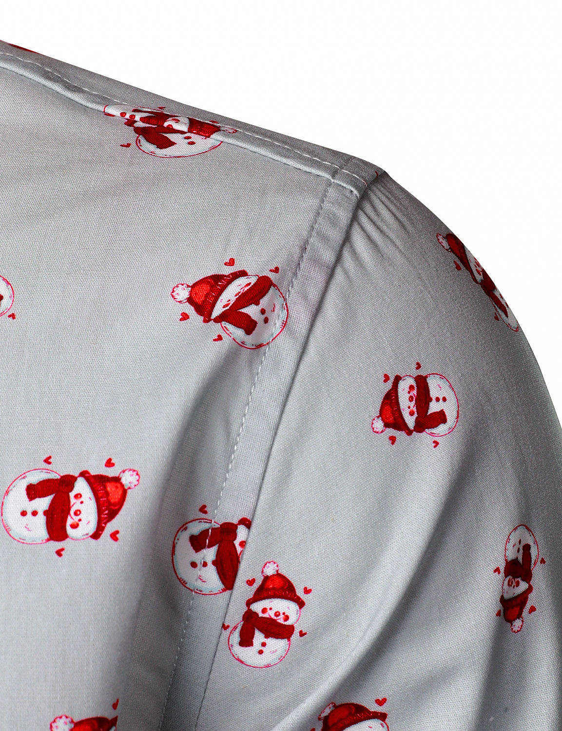 Chemise de Noël à manches longues en coton