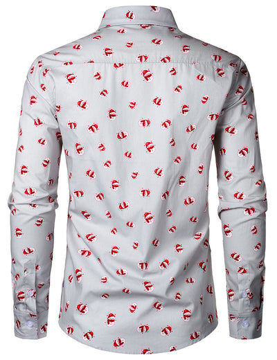 Chemise de Noël à manches longues en coton