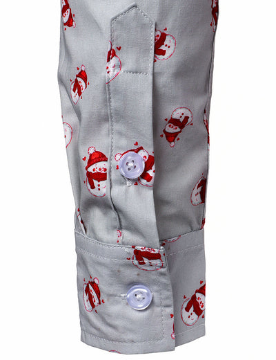 Chemise de Noël à manches longues en coton