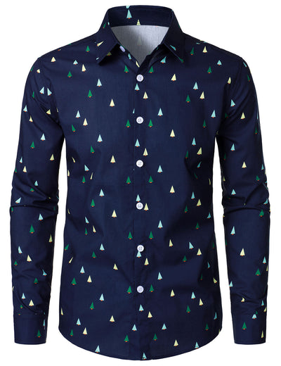 Chemise de Noël à manches longues en coton