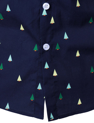 Chemise de Noël à manches longues en coton