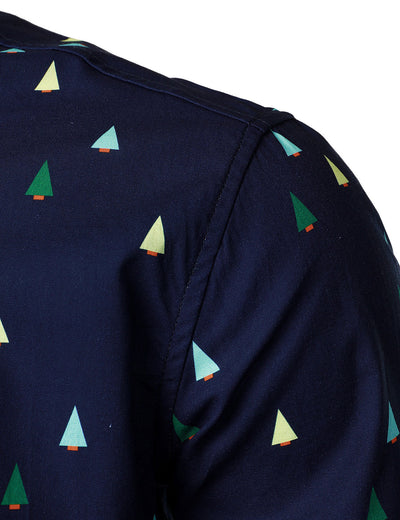 Chemise de Noël à manches longues en coton