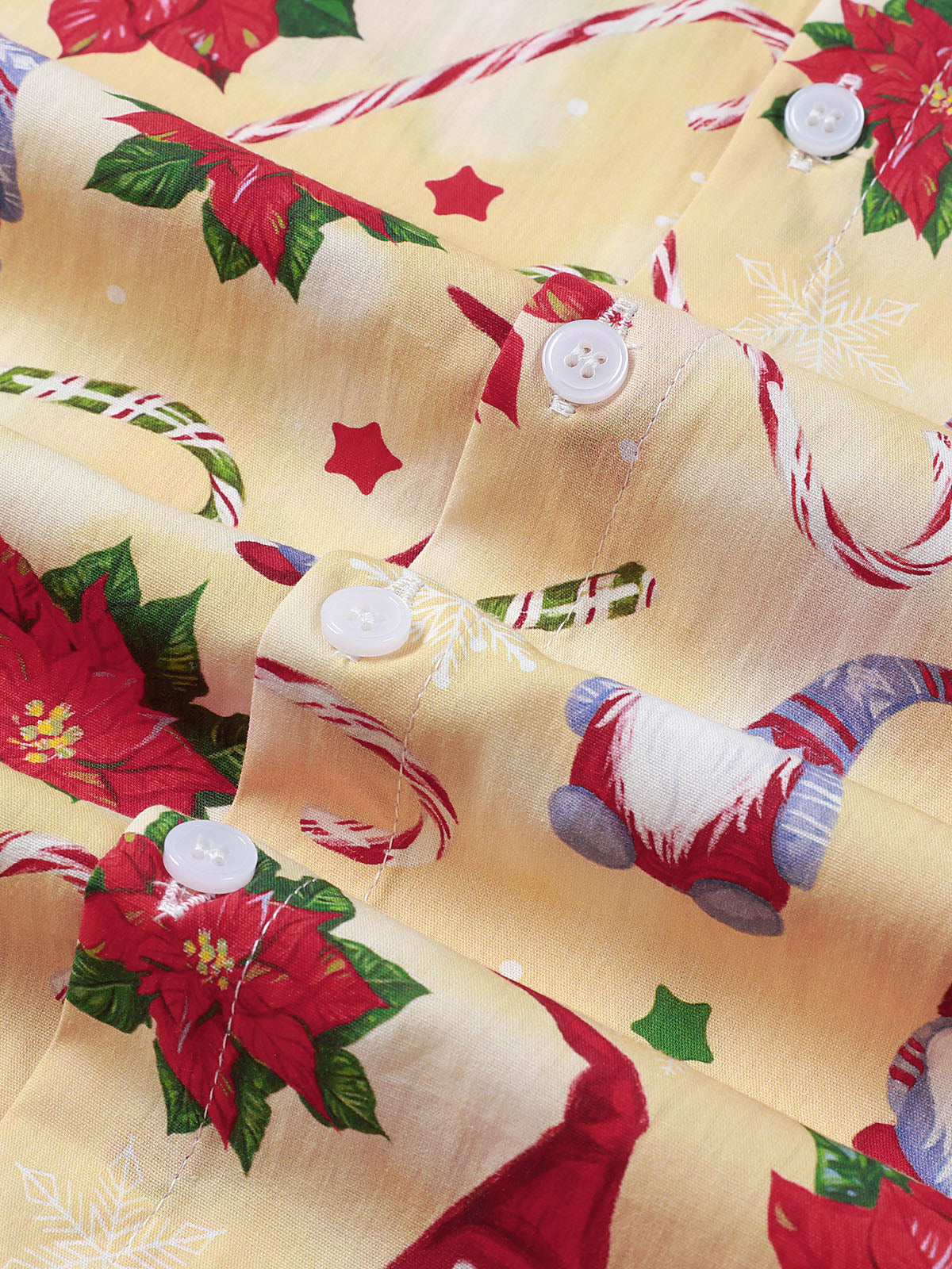 Chemise de Noël en coton à manches longues – Motif lutin