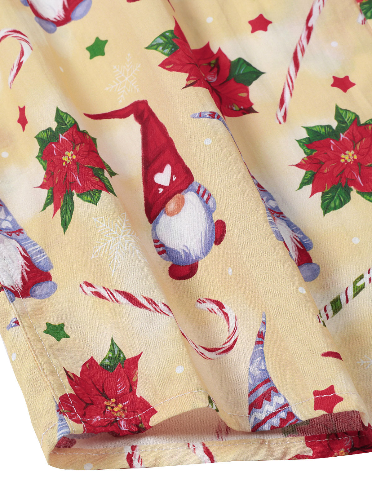 Chemise de Noël en coton à manches longues – Motif lutin