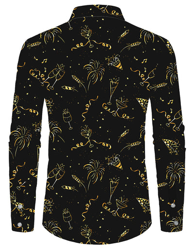 Chemise à manches longues – Imprimé feux d’artifice