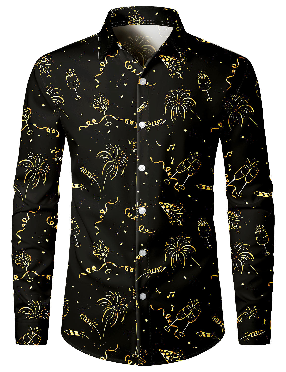 Chemise à manches longues – Imprimé feux d’artifice