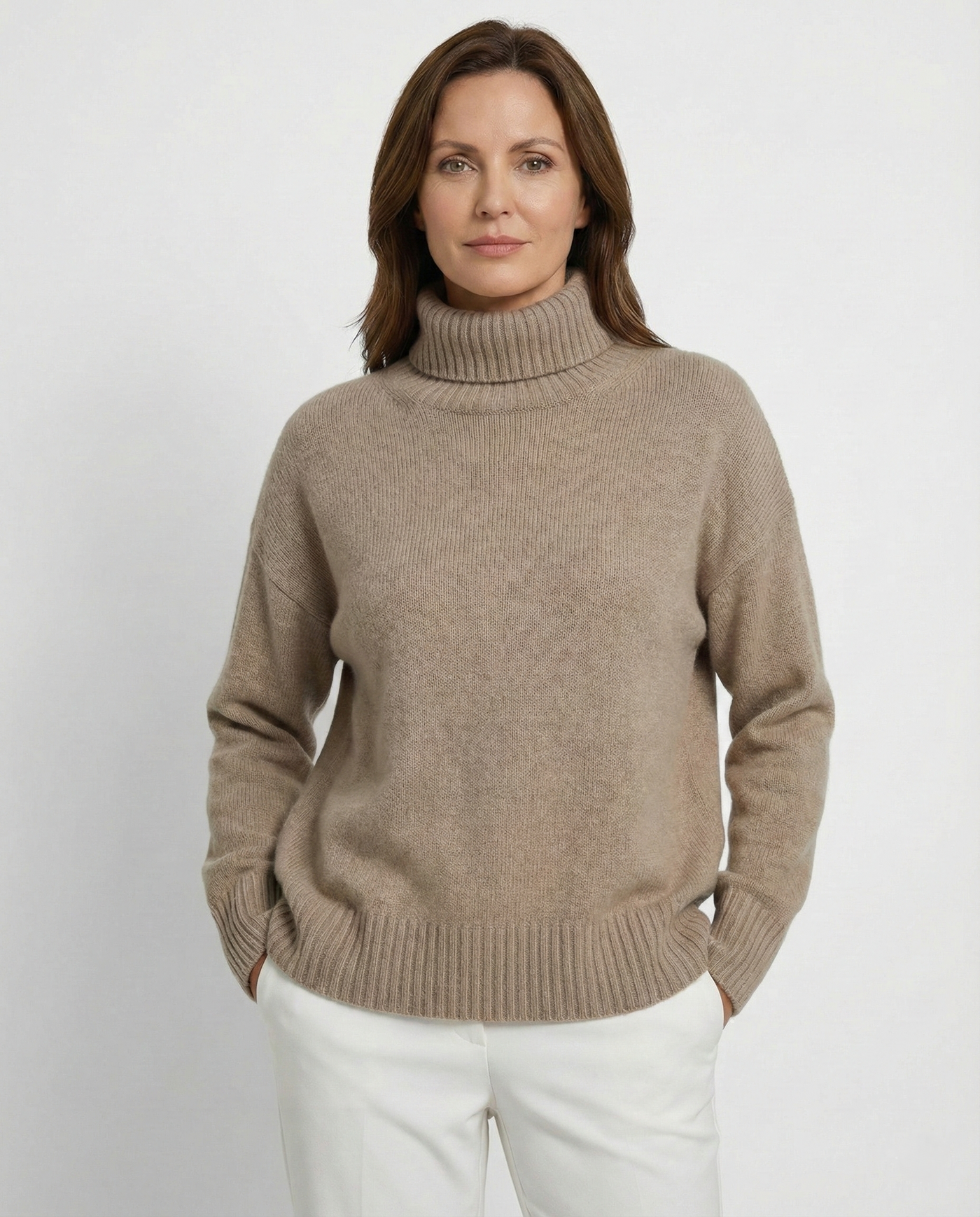 Adèle | Pull Doux à Col Montant