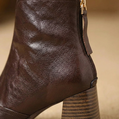 Capucine | Bottines Élégantes à Talon Moyen