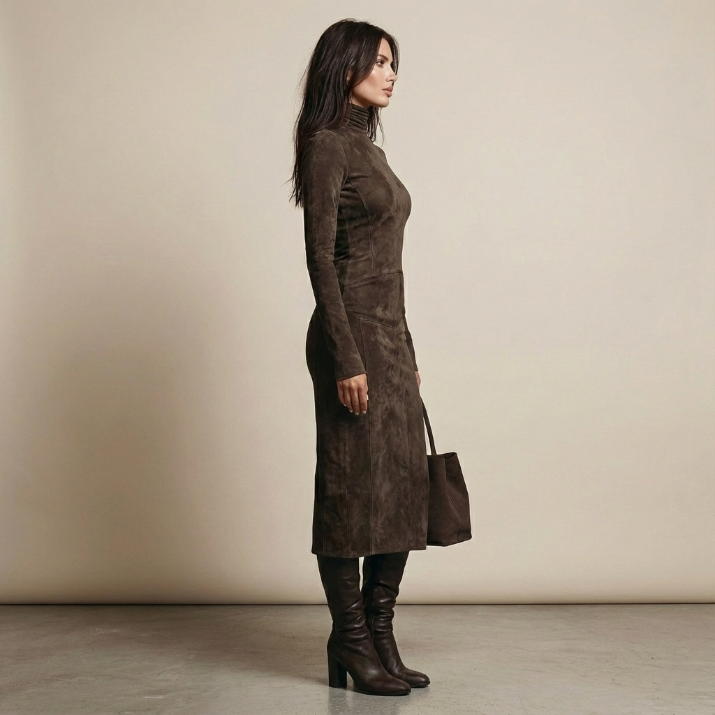 Auriane | Robe Midi Suédine