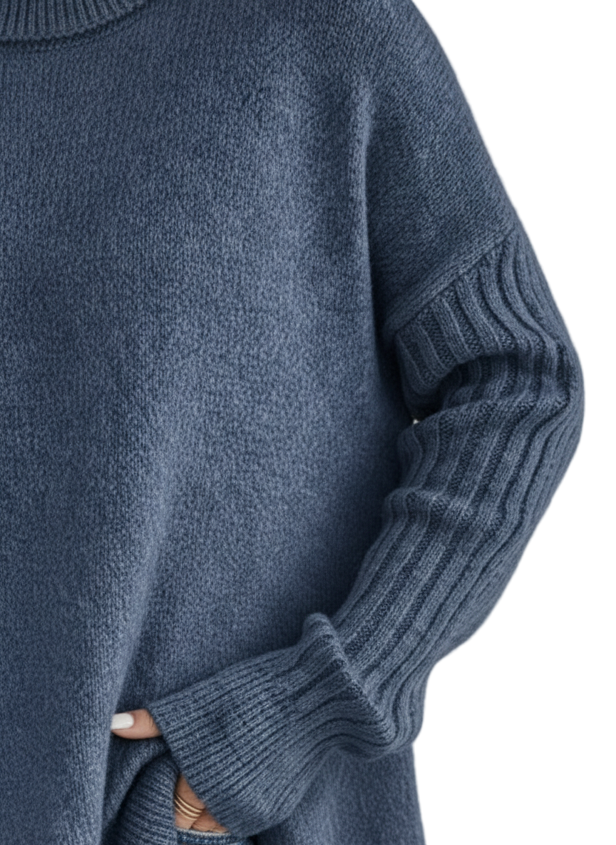 Léa – Pull col roulé élégant