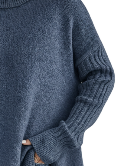 Léa – Pull col roulé élégant