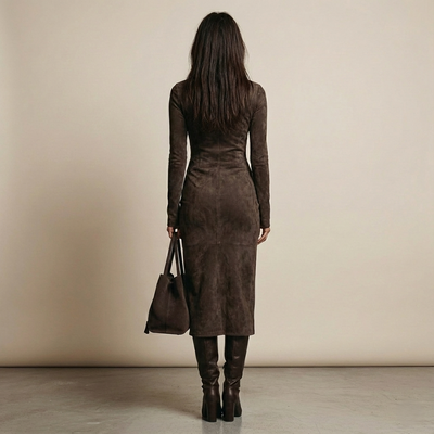Auriane | Robe Midi Suédine
