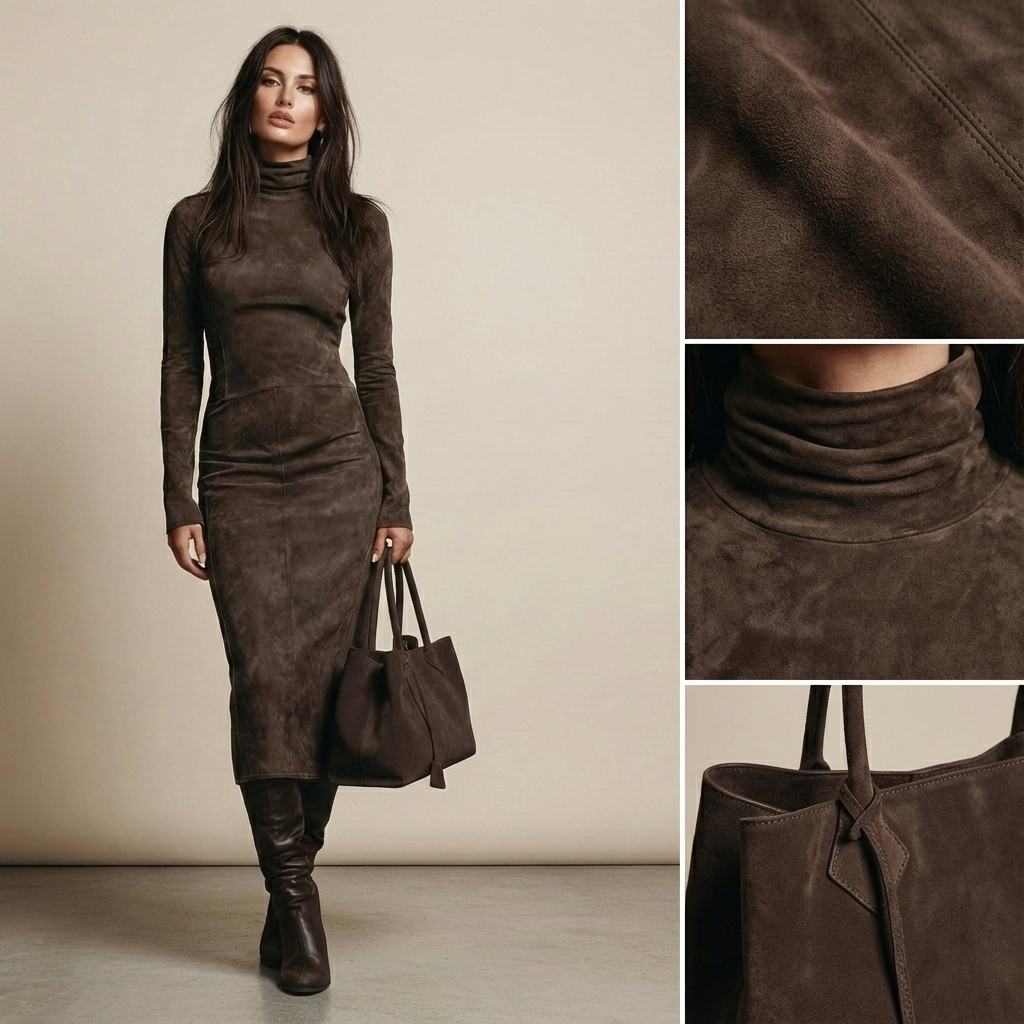 Auriane | Robe Midi Suédine