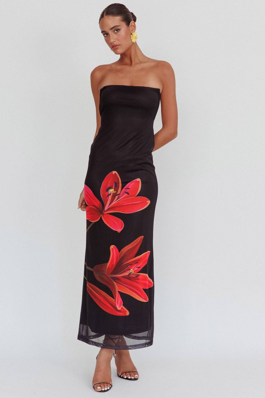 Svala™ | Robe fleurie sans bretelles