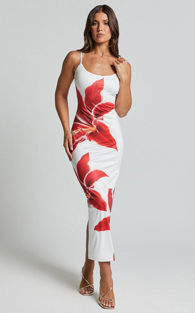 Iselin™ | Robe midi à fleurs