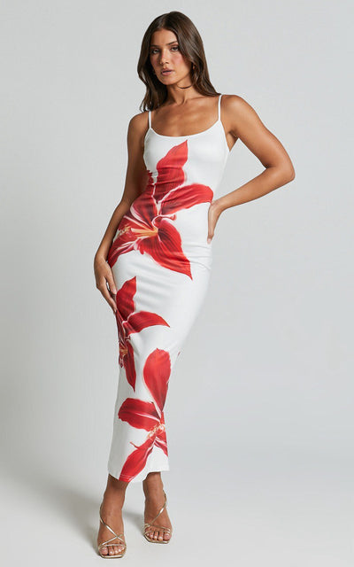 Iselin™ | Robe midi à fleurs